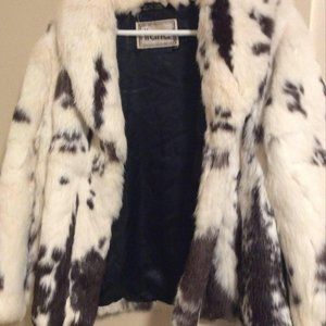 Vintage Ilana Real Rabbit Fur Coat